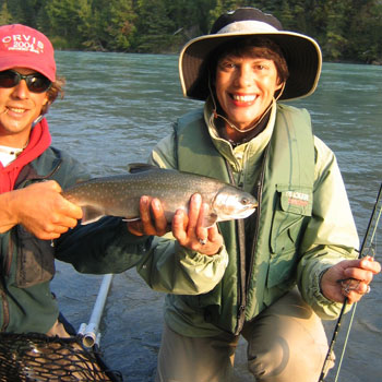 Alaska Fishing Guide Client Dolly