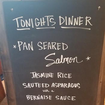 Great Alaska Dining Evening Menu Salmon