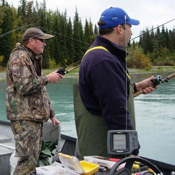 Kenai River Drifting for Trout in Fall