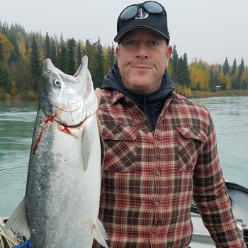 Kenai Silver Salmon Fall Silver Flannel